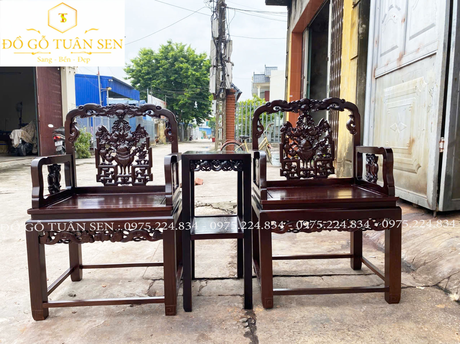 giới thiệu bộ vách gỗ gụ